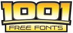 1001 free fonts dot com logo