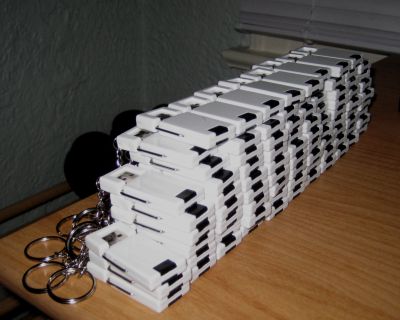 A bunch of USB thumb drives